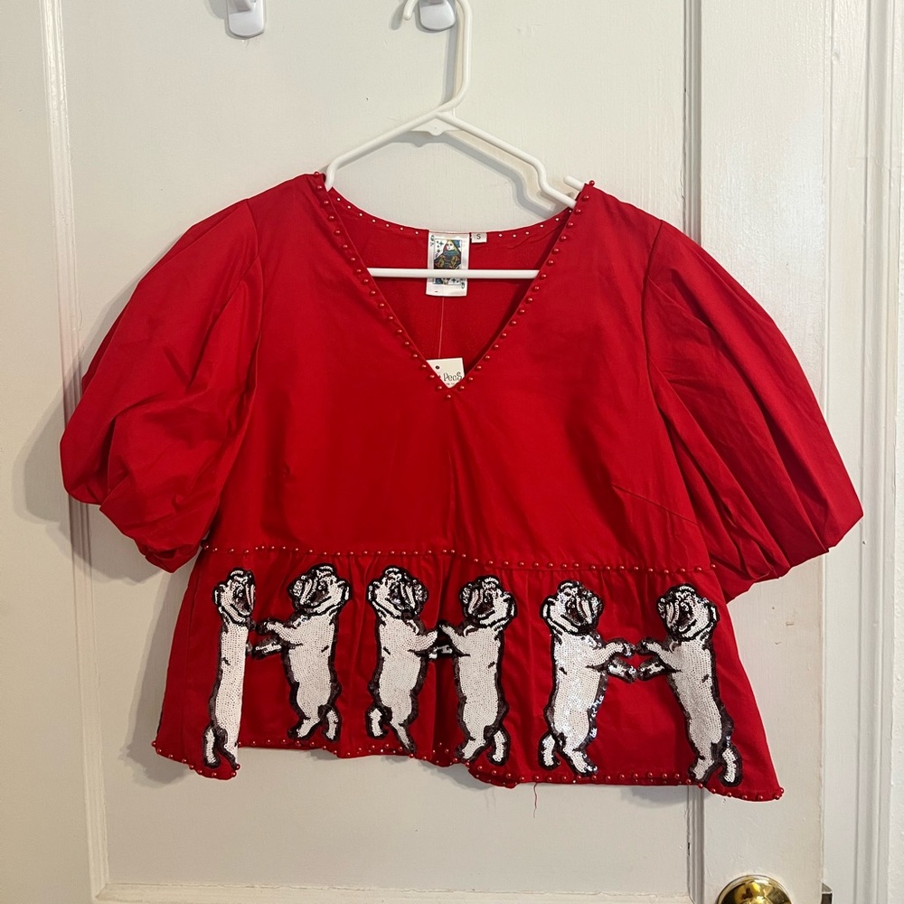 Queen of sparkles UGA top size S